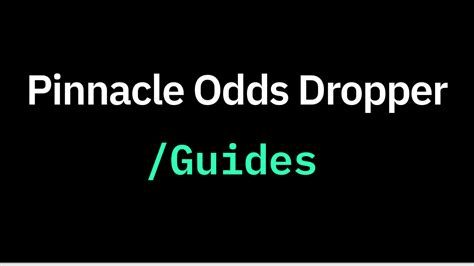 dropping odds pinnacle|Learn everything you need to know about the Pinnacle dropping .